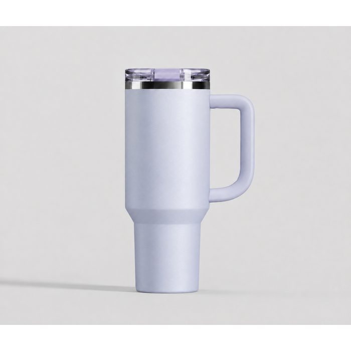 40 oz Insulated Stainless Steel Tumbler with Handle and Straw Lid, 1200ml Travel Coffee Mug, Car Cup Holder Friendly, Leak-Proof Vacuum Water Bottle - S120011.VH