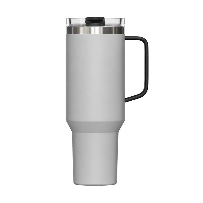 40 oz Insulated Stainless Steel Tumbler with Handle and Magnetic Slide Lid, 1200ml Travel Coffee Mug, Car Cup Holder Friendly, Leak-Resistant Vacuum Water Bottle - S120012VH