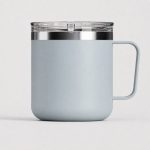 Qualflask 10oz Stainless Steel Travel Tumbler Coffee Mug With Handle - S3002VH
