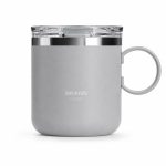 Qualflask 10oz Stainless Steel Travel Tumbler Coffee Mug With Handle - S3005VH