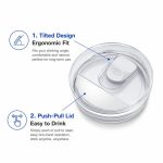 Qualflask 10oz Stainless Steel Travel Tumbler Coffee Mug With Handle - S3005VH
