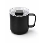 Qualflask 10oz Stainless Steel Travel Tumbler Coffee Mug With Handle - S3006VH