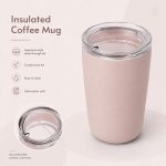Qualflask 12oz Stainless Steel Travel Tumbler Car Coffee Mug - S3751V-375咖啡杯