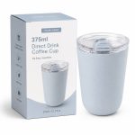 Qualflask 12oz Stainless Steel Travel Tumbler Car Coffee Mug - S3752V-375