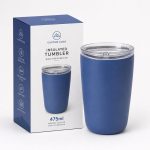 Qualflask 16oz Stainless Steel Travel Tumbler Car Coffee Mug - S4751V-470