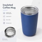 Qualflask 16oz Stainless Steel Travel Tumbler Car Coffee Mug - S4751V-470