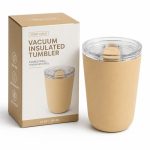 Qualflask 18oz Stainless Steel Travel Tumbler Car Coffee Mug - S4753V-475