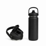 540ml Insulated Sports Water Bottle with Straw Lid & Carry Handle - S5401