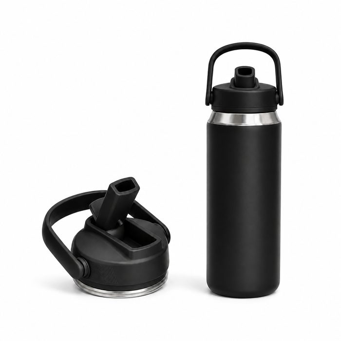 540ml Insulated Sports Water Bottle with Straw Lid & Carry Handle - S5406V-18oz