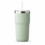20 oz Insulated Stainless Steel Travel Coffee Mug 2-in-1 Straw and Sip Lid, 600ml Car Tumbler, Leak-Resistant Vacuum Water Bottle - S60011V