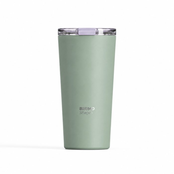 20 oz Insulated Stainless Steel Coffee Tumbler and Clear Slide Lid, 600ml Travel Coffee Mug, Car Cup Holder Friendly, Splash-Proof Vacuum Travel Mug - S60012V