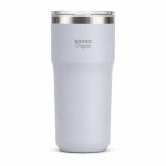 23oz Insulated Stainless Steel Travel Coffee Mug , 2-in-1 Straw and Sip Lid,Car Tumbler, Leak-Resistant Vacuum Water Bottle - S6901V