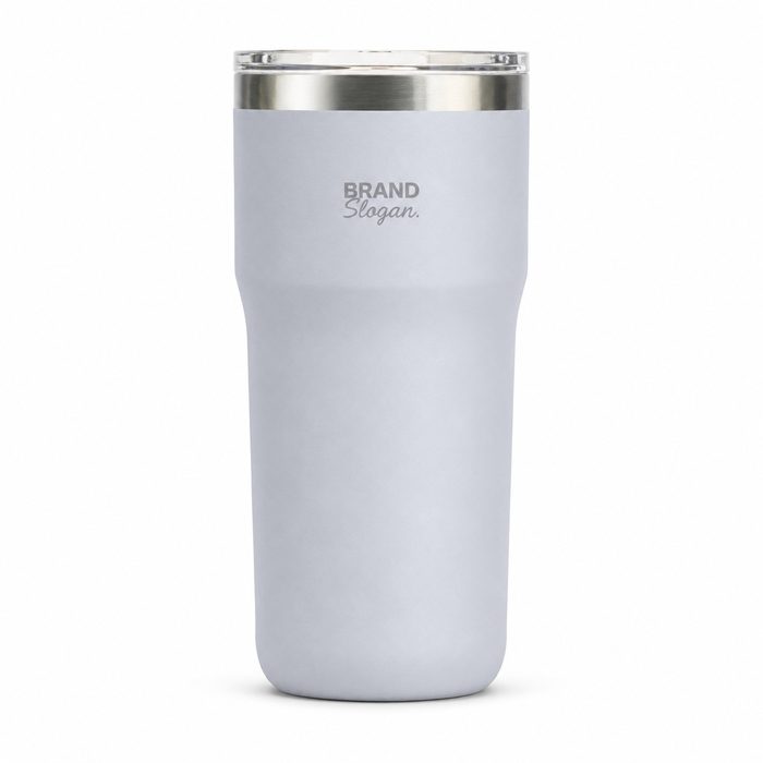 23oz Insulated Stainless Steel Travel Coffee Mug , 2-in-1 Straw and Sip Lid,Car Tumbler, Leak-Resistant Vacuum Water Bottle - S6901V