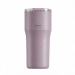24 oz Insulated Stainless Steel Coffee Tumble and Clear Slide Lid, Travel Coffee Mug, Car Cup Holder Friendly, Splash-Proof Vacuum Travel Mug - S72012V
