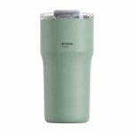 24 oz Insulated Stainless Steel Travel Coffee Mug with Handle, 2-in-1 Straw and Sip Lid, 600ml Car Tumbler, Leak-Resistant Vacuum Water Bottle - S7205V