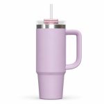 30 oz Insulated Stainless Steel Tumbler with Handle, 2-in-1 Straw and Sip Lid, 900ml Travel Coffee Mug, Car Cup Holder Friendly Leak-Resistant Water Bottle - S90010VH