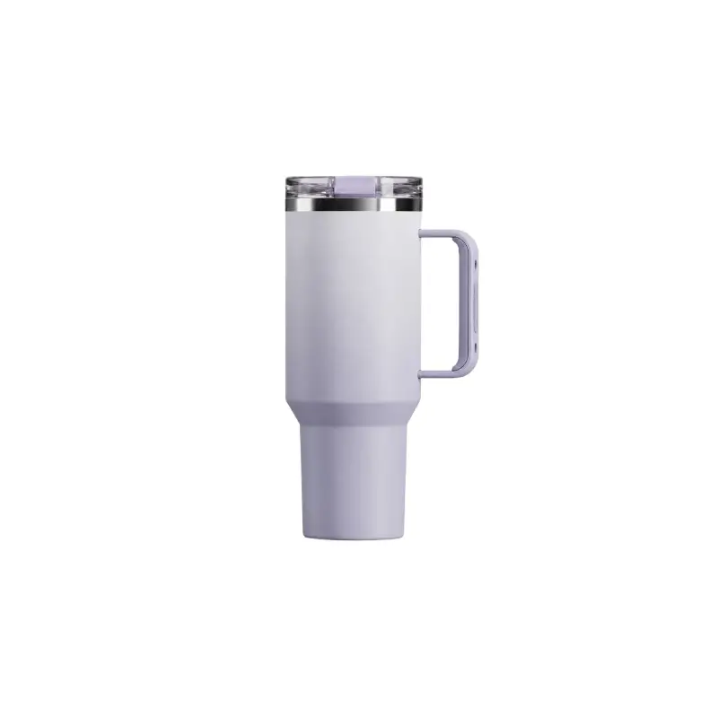 40oz Insulated Stainless Steel Travel Mug with Handle & Straw Lid, Leakproof S120010VH